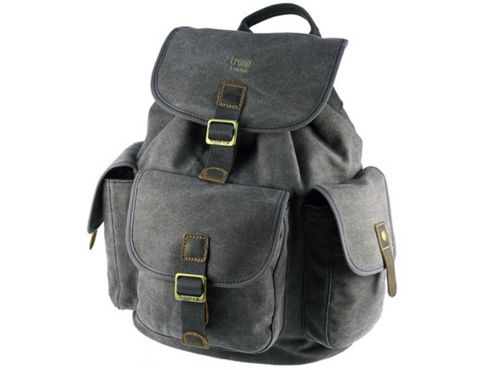 Image of Trp0269 Troop London Heritage Small Canvas Backpack Black