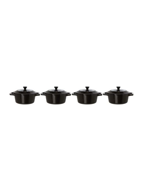 Image of Linea Maison Mini Coquettes Set Of 4, Black