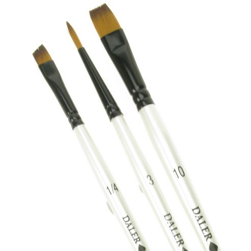 Image of Daler Simply All Purpose Brush Set - Red Wallet 16