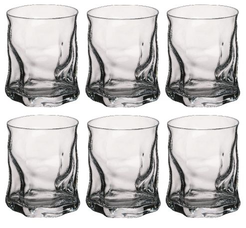 Image of Sorgente Tumblers Double Old Fashioned Whisky Glasses - 6 Piece Set - 420ml