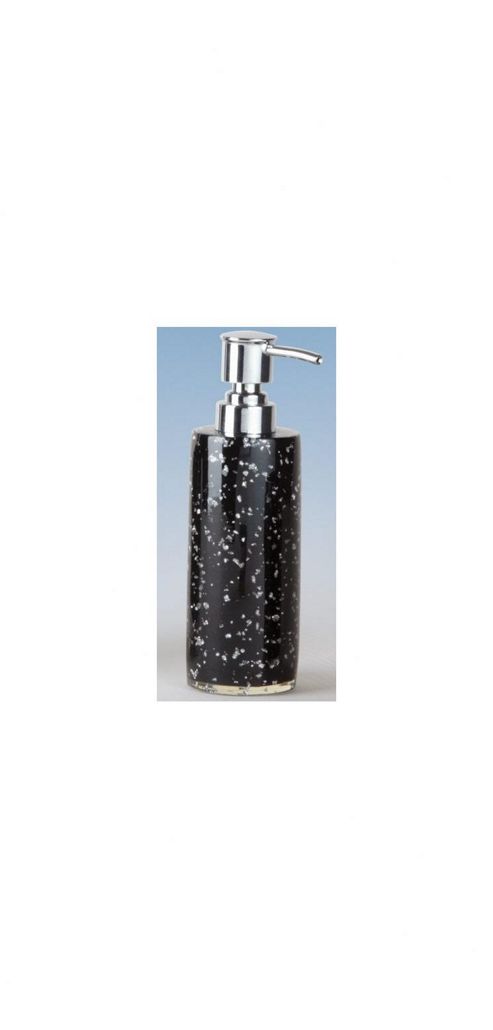 Image of Sanwood Glitter Tumbler In Black And Silver
