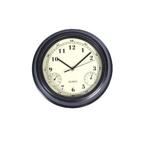 Image of Weather Wea12 Clock-thermometer-hydrometer 12in