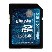 Kingston Secure Digital High Capacity (SDHC) Ultimate X 16GB 100X Memory Card (Class 10)