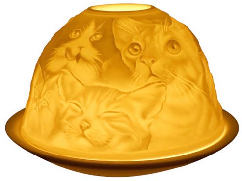 Image of Cats Tealight Candle Holder From Light-glow By Welino