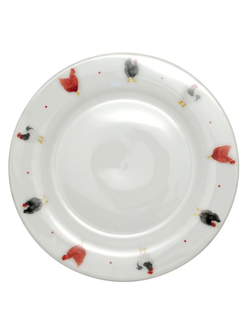 Image of Pecking Order Hen Design Single 26.5cm Dinner Plate