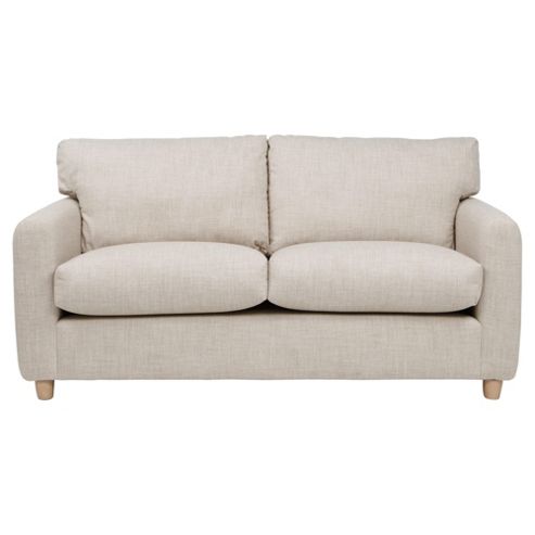Image of Boston Medium 3 Seater Felt Effect Sofa, Oatmeal
