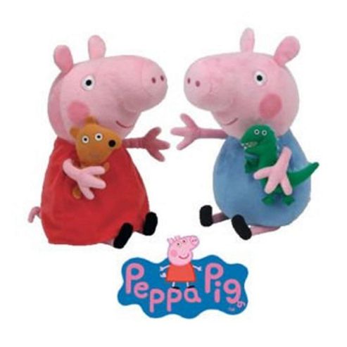 Image of Ty Beanie Babies - Peppa Pig & George 15cm