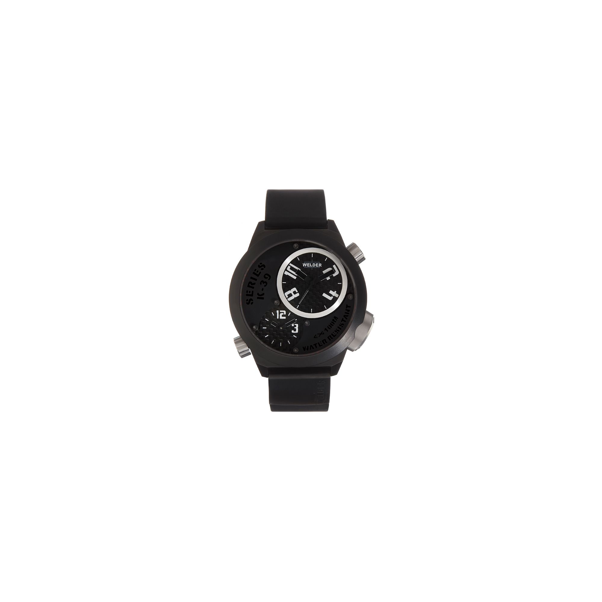 Welder Gents Black Dial Black Rubber Strap K32-9202 at Tesco Direct