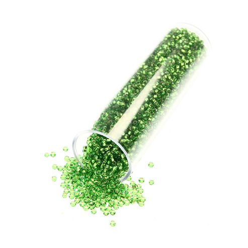 Image of T05/5 Green Foil Lined Seed Beads 35g