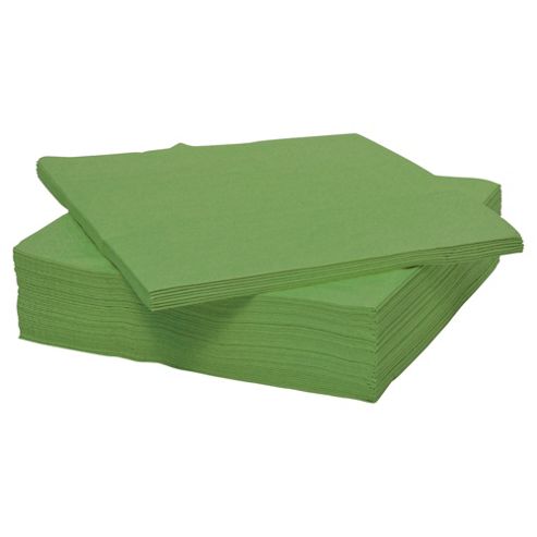 Image of Tesco Green Napkin 33cm 50 Pack