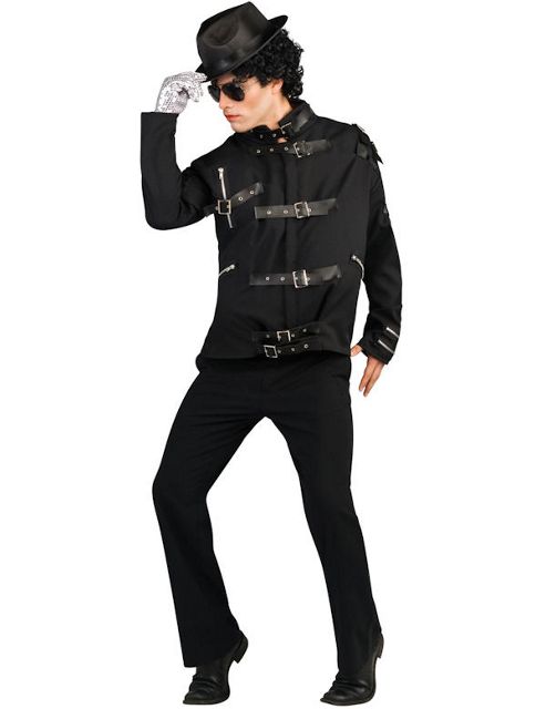 Image of Adult Michael Jackson Deluxe Bad Jacket Small