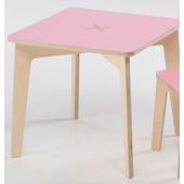 Foppapedretti Bambino Legno Tiscrivo Table in Natural / Pink
