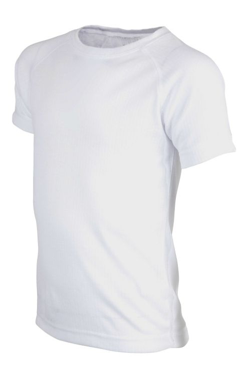 Image of Talus Kids Short Sleeved Round Neck Tee Shirt T-shirt Top - White