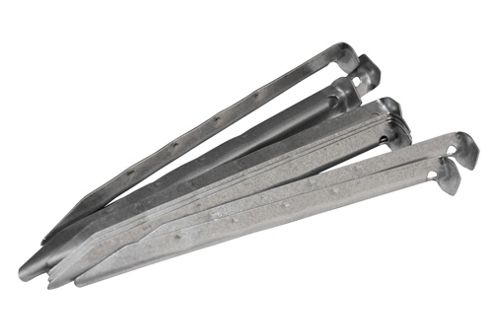 Image of Yellowstone 7 Inch/18 Cm Ripple Pegs Grey + Carry Bag - 20 Pack