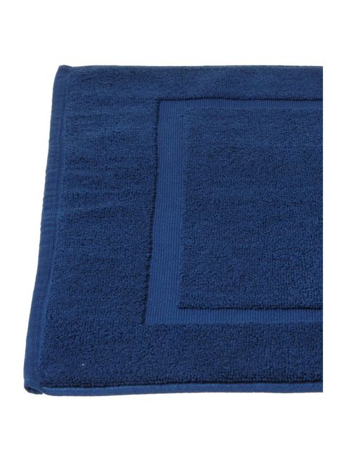 Image of Luxury Hotel Collection Zero Twist Bath Mat In Navy