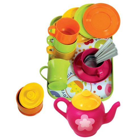 Image of Gowi Toys 454-16 Coffee Service (pink And Green)