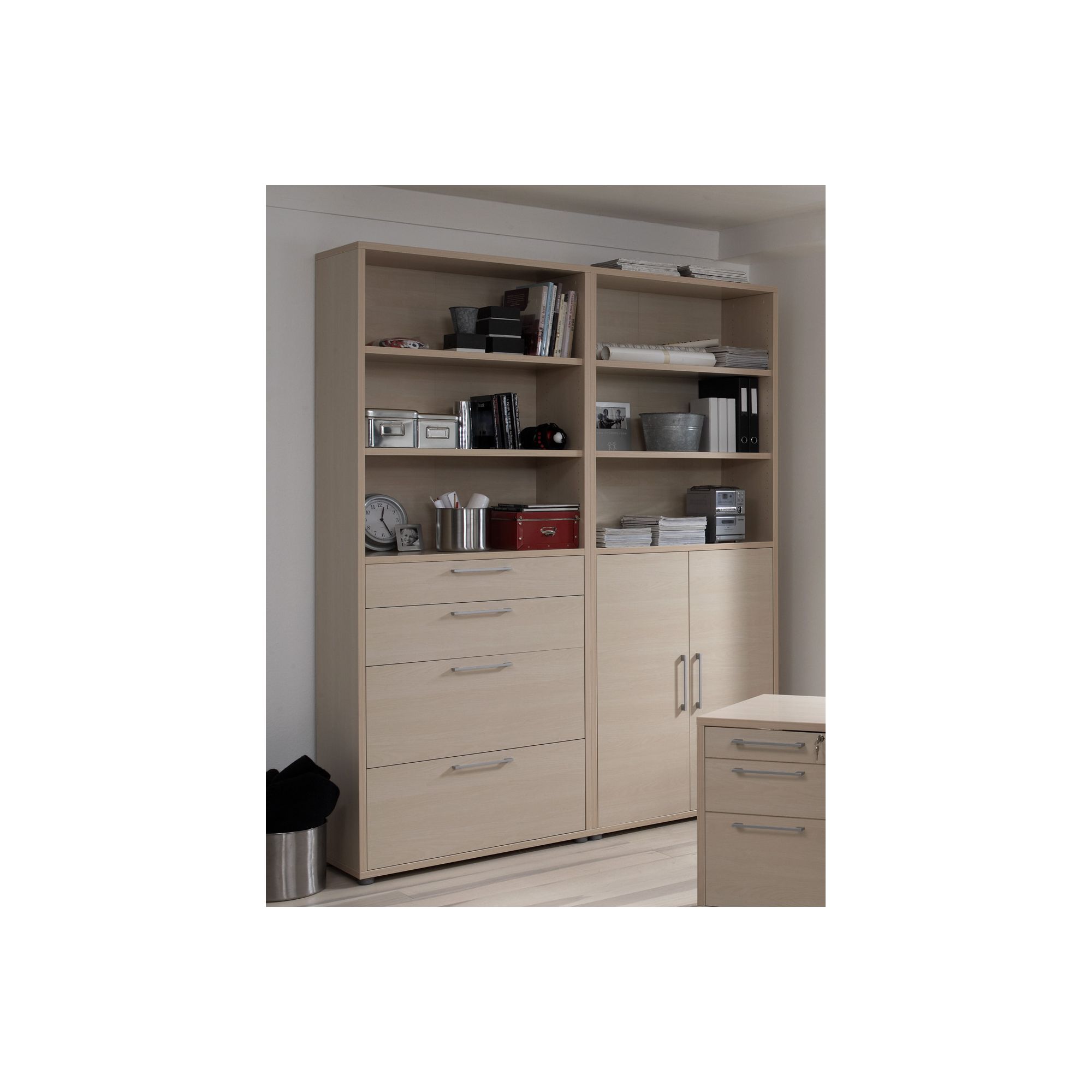 Tvilum Prima Combination Bookshelf - Light Cherry at Tesco Direct