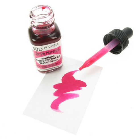 Image of Dr. Ph. Martin's Radiant Concentrated Watercolours - Fuchsia