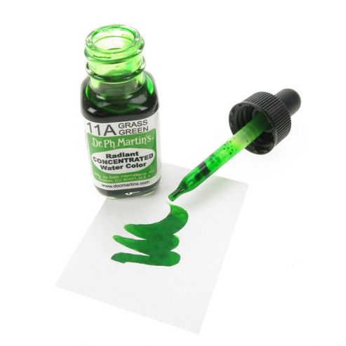 Image of Dr. Ph. Martin's Radiant Concentrated Watercolours - Grass Green