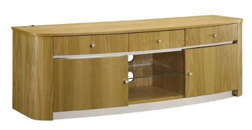 Image of Jual Jf605 Illuminated Oak Tv Stand