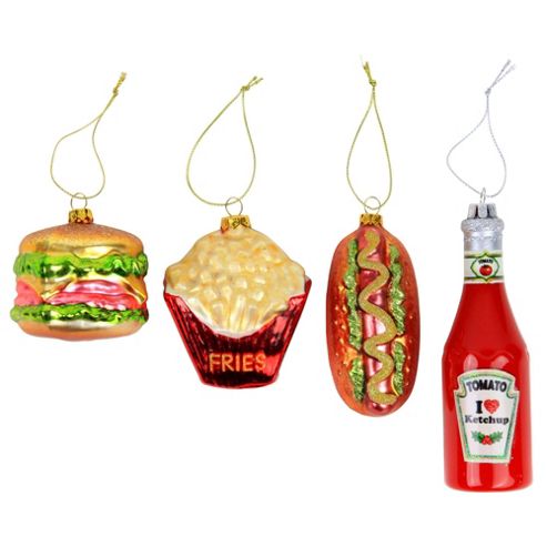 Buy plete Set Novelty Fast Food Glass Christmas Tree