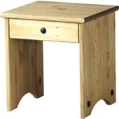Home Essence Corona Dressing Table Stool in Distressed Waxed Pine