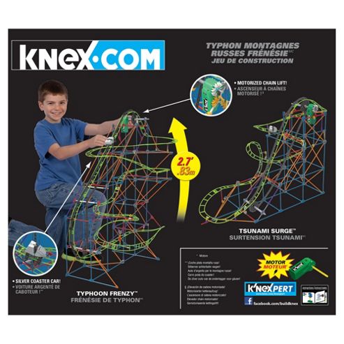 Image of K'nex Typhoon Frenzy Roller Coaster Building Set