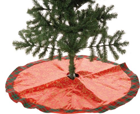 Image of 59cm Red/gold Tree Skirt