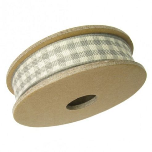Image of Ribbon Reel - Grey Gingham