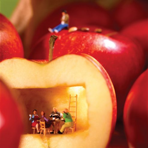 Image of Holy Mackerel Apple House Greetings Card