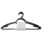 Tesco 20pk Plastic Silver Adult Hangers