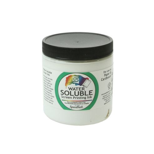 Image of Speedball Water Soluble Screen Printing Ink - White 236ml