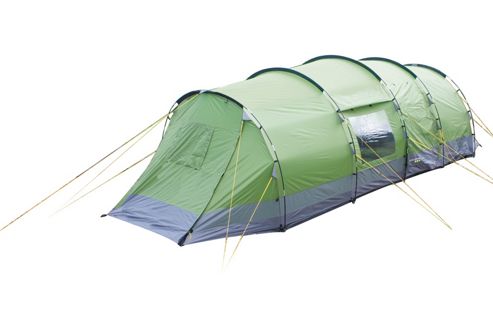 Image of Lunar 6 Man Camping Tent With 2 Side Doors Green 680 X 240 X 195cm