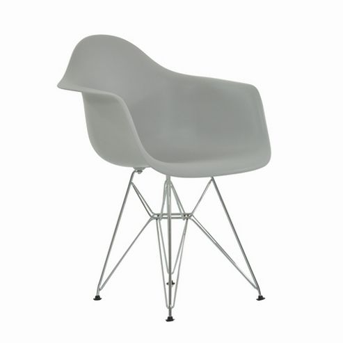 Image of Eames Replica Dining Chair Dar Light Grey