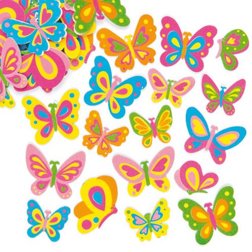 Image of Butterfly Foam Stickers (pack Of 102)