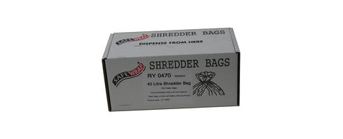 Image of Safewrap Shredder Bag 40 Litre Pack Of 100 Ry0470