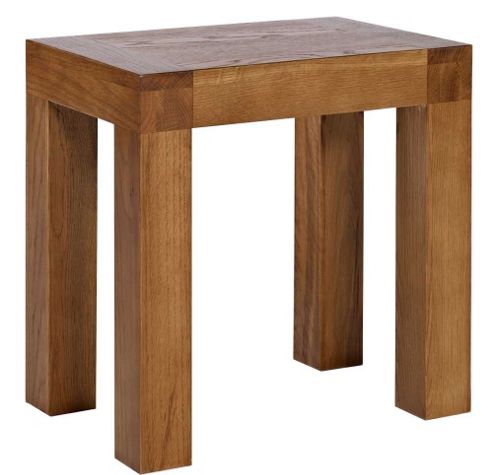Image of Ametis Brooklyn Bldrts1 Rustic Oak Dressing Table Stool