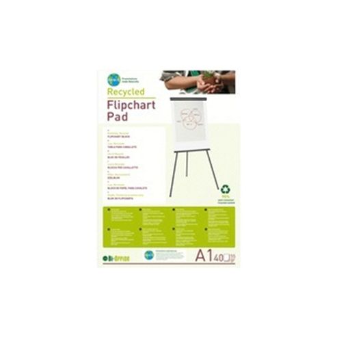 Image of Bi-office Earth-it Flipchart Pad A1 Plain 40 Sheets 55gsm Fl0111801