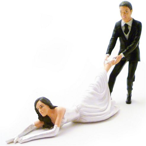 Image of Reluctant Bride Wedding Cake Topper