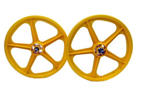 Image of Skyway Tuff Ii Yellow 20" Bmx Wheelset