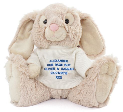 Image of Personalised Blue Message Bunny