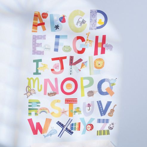 Image of Alphabet Children's Fun Wall Stickers