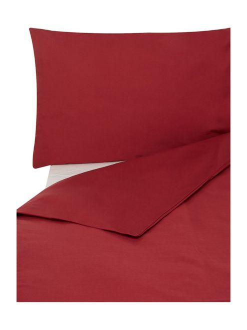 Image of Egyptian Cotton Square Pillowcase Deep Red