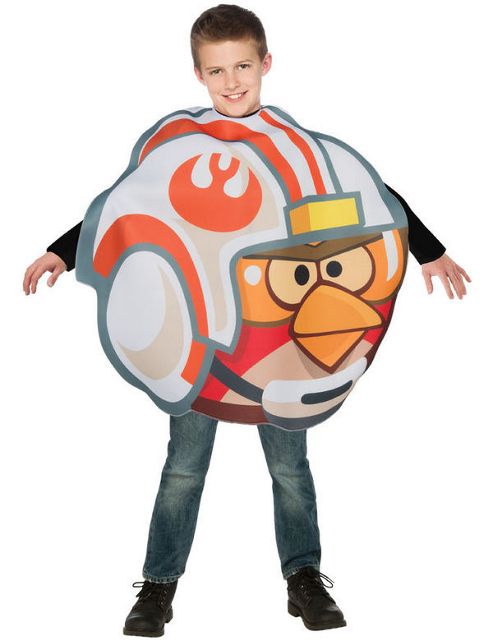 Image of Child Angry Birds Luke Fighter Pilot Costume