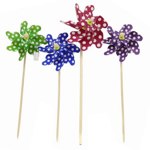 Image of Colourful 26" Polkerdot Windmill