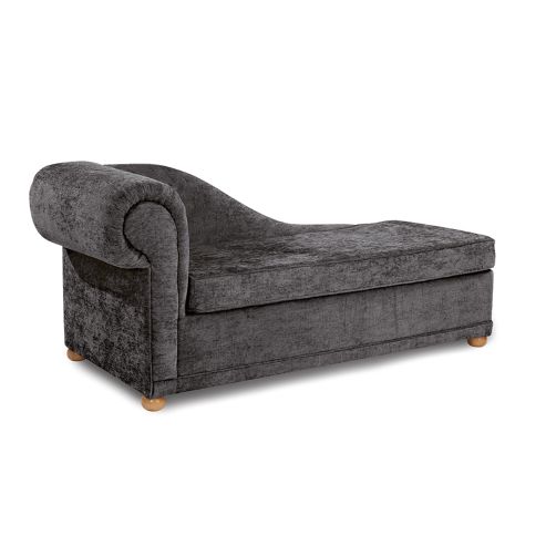 Image of Highgrove Chaise Longue Sofabed Charcoal