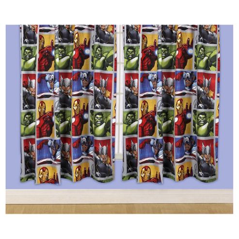 Image of Marvel Avengers Curtains W168xl137cm (66x54")