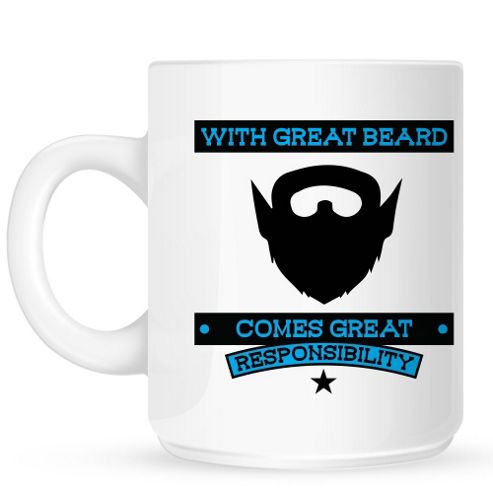 Image of With Great Beard 10oz Ceramic Mug