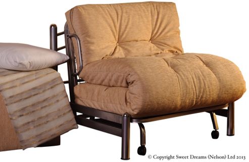 Image of Sweet Dreams Skye 1 Seater Convertible Sofa Clic Clac Chair - Wine