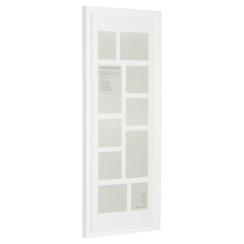 Image of Picture Frame Multi Aperture 33 X 83cm, White